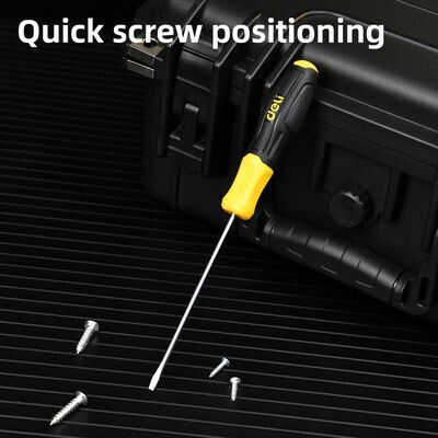 Deli Magnetic Screwdriver Straight Size 6x100mm