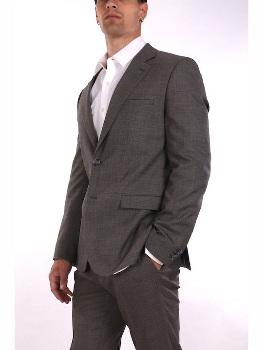 Men's Suit Jacket Slim Fit Gray