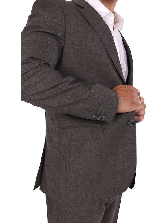 Men's Suit Jacket Slim Fit Gray