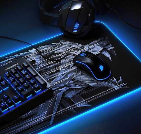 Titanwolf Gaming Mouse Pad XXL (800mm) With RGB Lighting Via USB Yellow