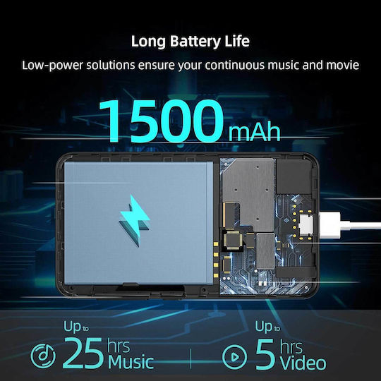 Innioasis ‎g1 Mp3/mp4 MP3 Player (80GB) με LCD Οθόνη Αφής 4" Μαύρο