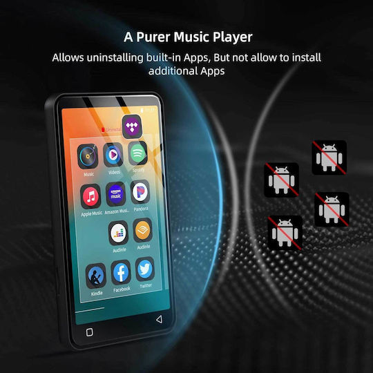 Innioasis ‎g1 Mp3/mp4 MP3 Player (80GB) με LCD Οθόνη Αφής 4" Μαύρο