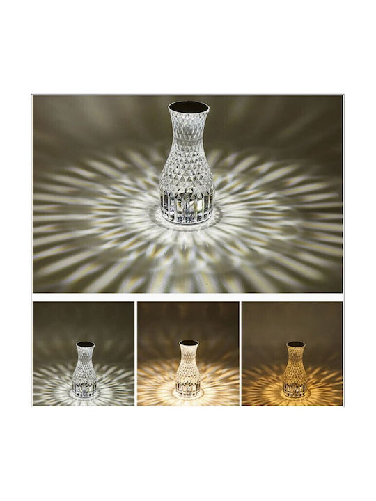 RayTech Dekorative Lampe Vase Wiederaufladbar