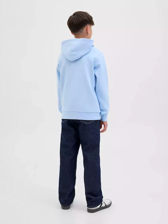 Jack & Jones Kinder-Sweatshirt mit Kapuze und Taschen Blau