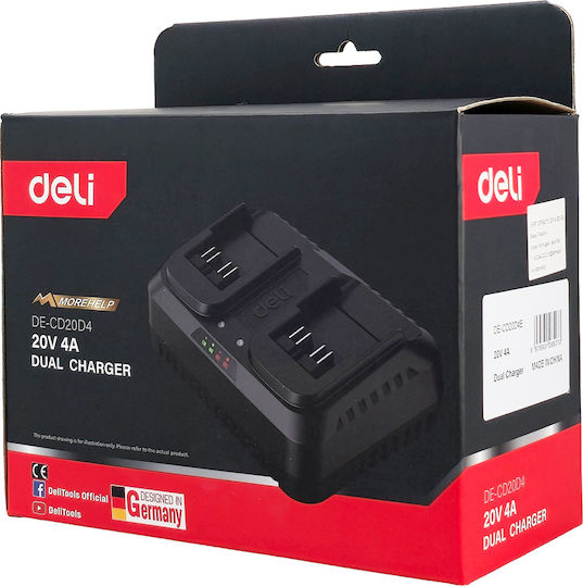 Deli Tool Battery Charger 20V Lithium