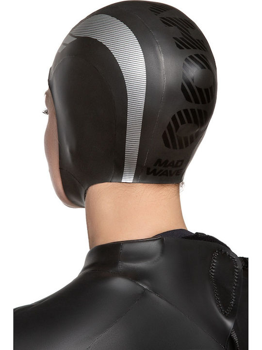 Mad Wave Adult Swimming Cap Polyester Black