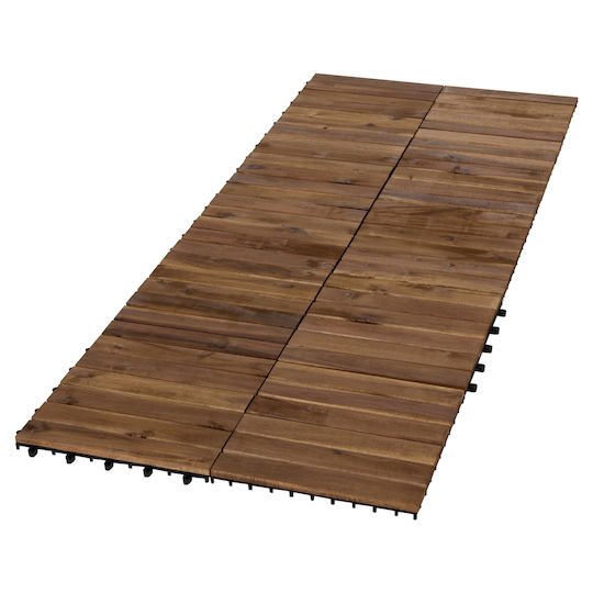 HomeMarkt Wood Garden Decking Board 30x30cm 10pcs