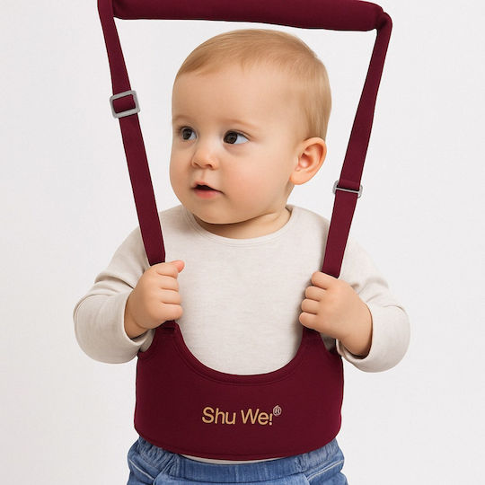 Shu Wei Baby Push Walker with Support Straps for 6+ Months Red