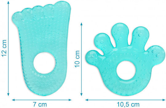 Kiokids Pată de Masaj Dentar cu Apă din Silicon pentru 3 Luni+ Albastru