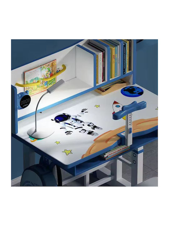 Kids Desk made of Melamine White-Light Blue 70x45x75cm
