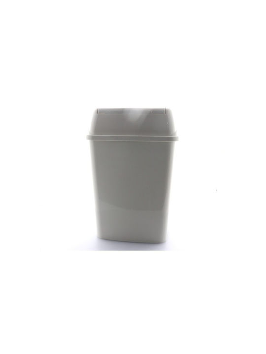 Asil Plastic Waste Bin 7.5lt White