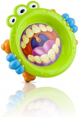 Nuby Baby Food Plate iMonster made of Plastic Green 4852622020