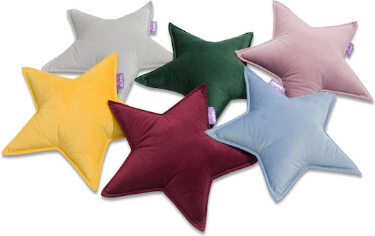 Jukki Crib Decorative Pillow Star Burgundy 45x45cm 703-0517-6548