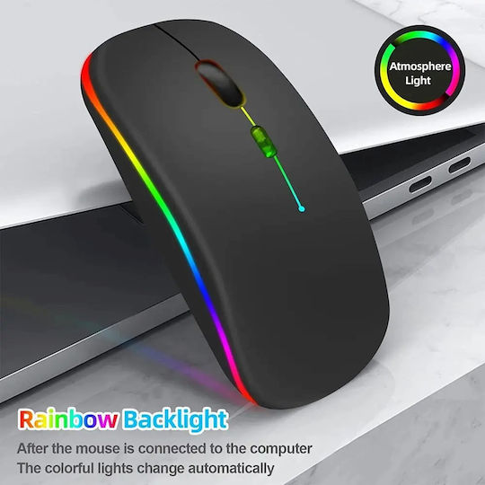 Ασύρματο RGB Gaming Ποντίκι Μαύρο