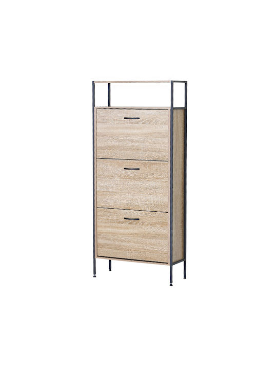 Metall Schuhschrank 60x24x141cm