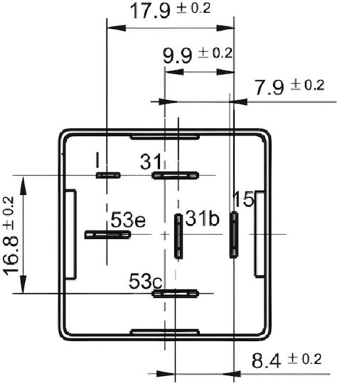 6-Pin 12V 20A Relais Für Scheibenwischer Kompatibel Mit VW