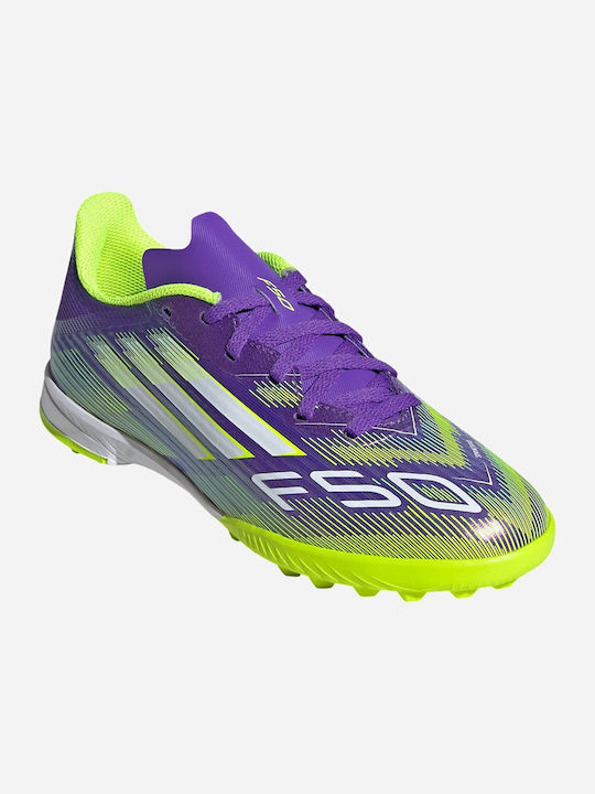 F50 League TF Ghete De Fotbal Pentru Copii Cu Talpă Cu Crampoane Violet