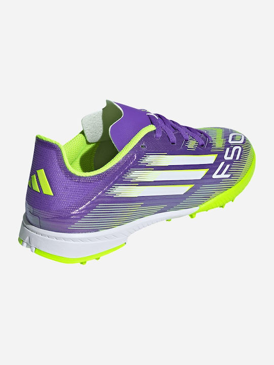 F50 League TF Ghete De Fotbal Pentru Copii Cu Talpă Cu Crampoane Violet