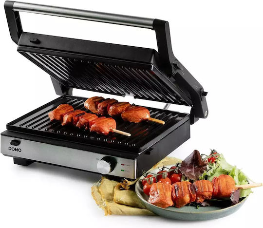 Domo Sandwich Maker Grill with Removable Plates 1800W Black