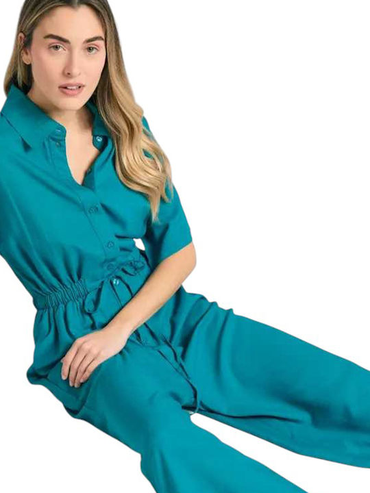 Γυναικεία Ολόσωμη Φόρμα PEACOCK BLUE