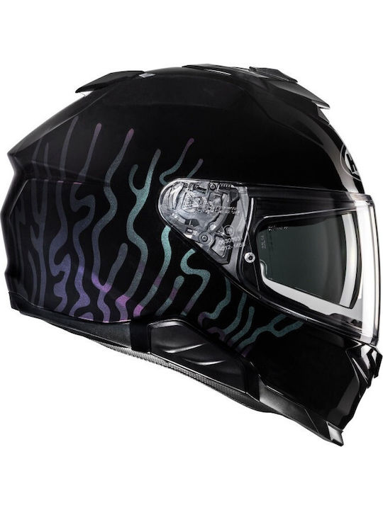 HJC Celos MC5 Μαύρο/Μωβ Κράνος Μηχανής Full Face ECE 22.06 με Sunvisor