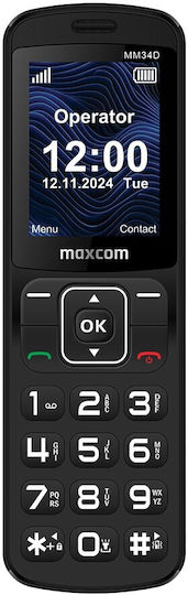 MaxCom MM34D Cordless Phone Black
