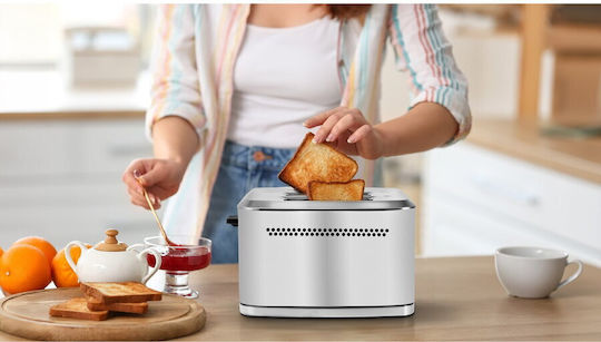 Salente Φρυγανιέρα 2 Θέσεων 950W Γκρι
