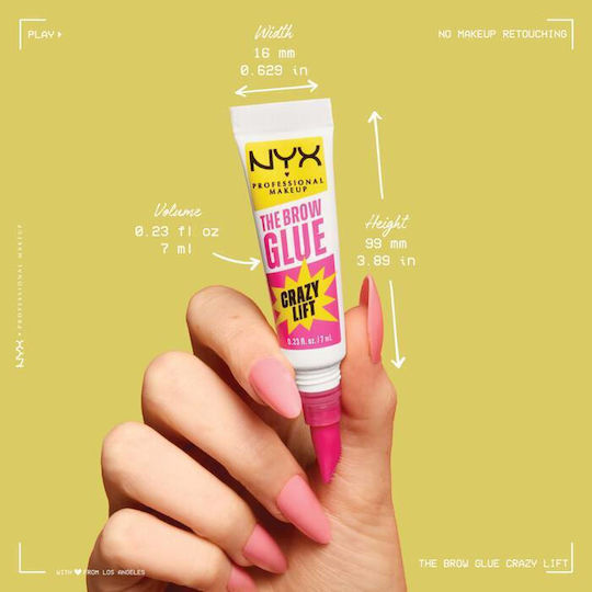 NYX Professional Makeup The Brow Glue Гел за Вежди Прозрачен 7ml
