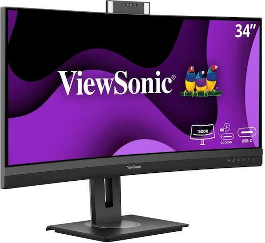 Viewsonic VG3457CV Ултраширок VA HDR Curved Монитор 34" QHD 3440x1440 с Време за Реакция 5мс GTG