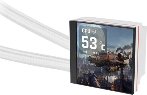 Thermaltake MAGFloe 360 Ultra Water Cooling System AIO CPU with 3 120mm Fans and ARGB Lighting White