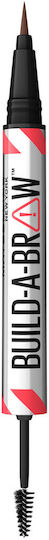 Maybelline Build-a-brow 2 Easy Steps Pencil for Eyebrows Medium Brown