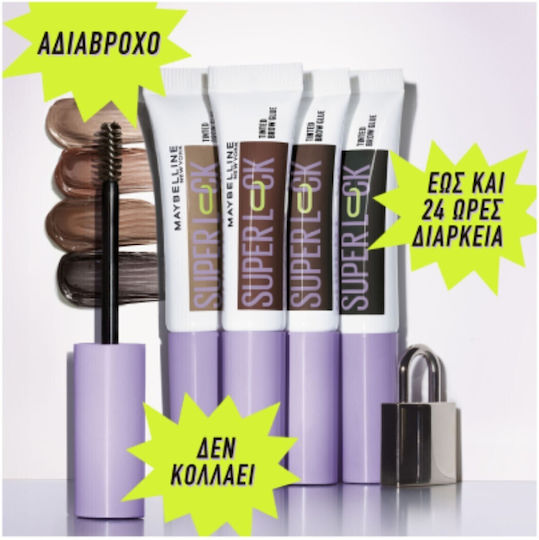 Maybelline Super Lock Brow Glue Gel για Φρύδια Taupe 7ml