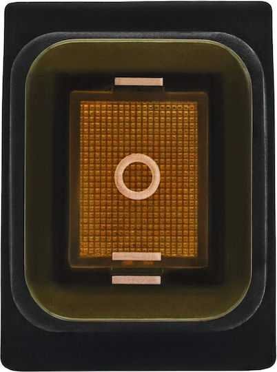 Led Switch 3-position 6-pin 12-24v Rocker Rocker Waterproof Orange