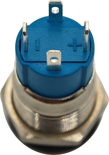 Превключвател За Мъгла С LED 12mm Snap-on Хром