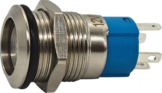 Led Fog Light Switch 12mm Chrome Momentary