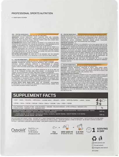 OstroVit Creatine Monohydrate Portocaliu 300gr