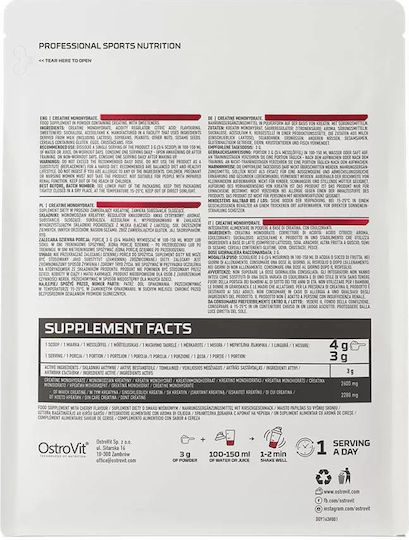 OstroVit Creatine Monohydrate Cireș 300gr