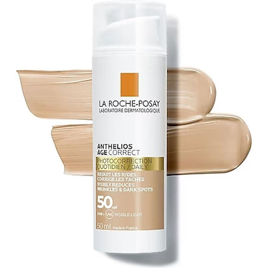 La Roche Posay Anthelios Age Correct Cremă de Față cu Protecție Solară SPF50 cu Pigment 50ml