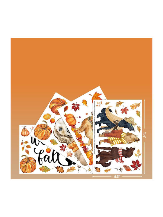 Horaldaily Autumn Window Stickers Set 77 Pieces Horaldaily Autumn Window Stickers Set 77 Pieces