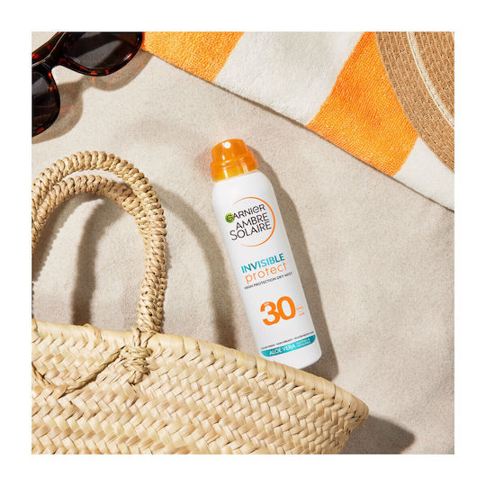 Garnier Invisible Protect Mist Αδιάβροχο Αντηλιακό Mist για το Σώμα SPF30 150ml