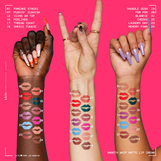 NYX Professional Makeup Smooth Whip Matte Lip Cream Liquid Lipstick Matte Kitty Belly 4ml