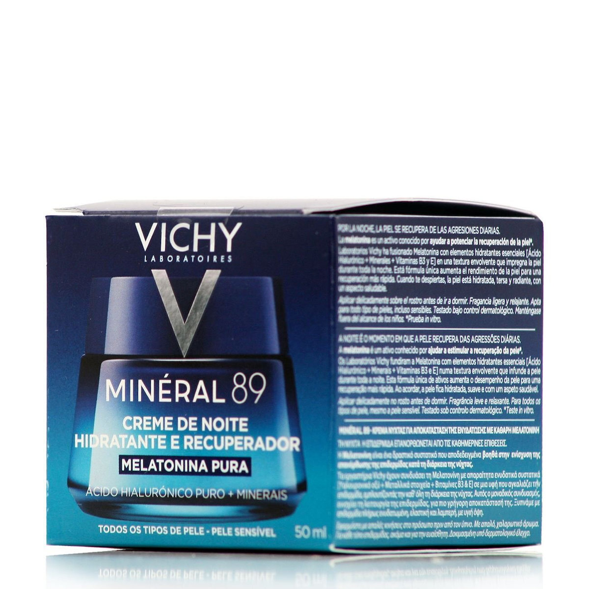 Vichy Mineral 89 72ωρη Ενυδατική & Αναπλαστική Κρέμα Προσώπου Νυκτός 50ml