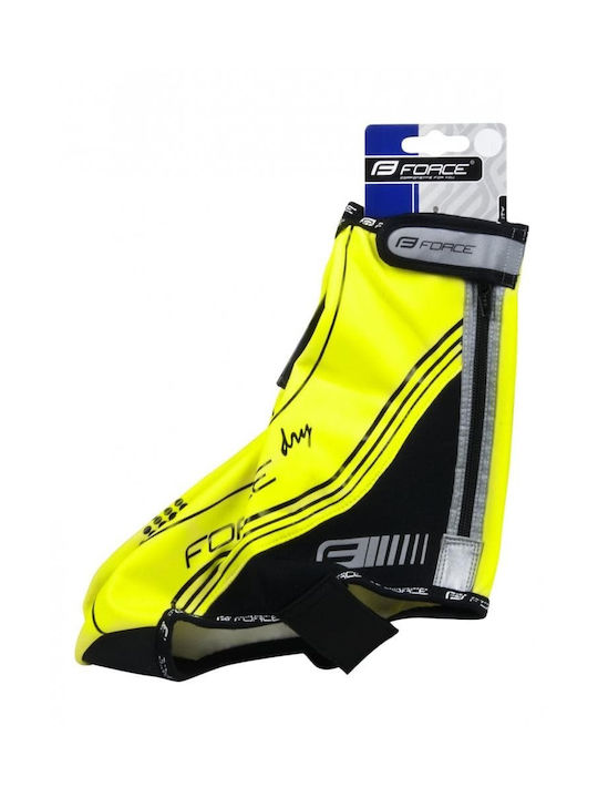 Force Cycling Shoe Covers Yellow