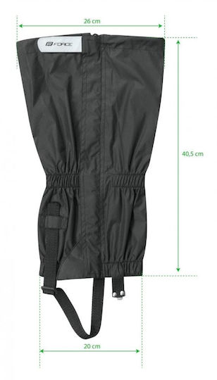 Force 90621 Mountaineering Gaiters Black
