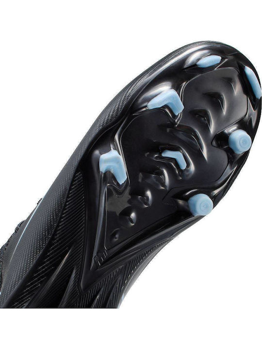 Mercurial Vapor FG/MG Παιδικά Ποδοσφαιρικά Παπούτσια με Τάπες Μαύρα
