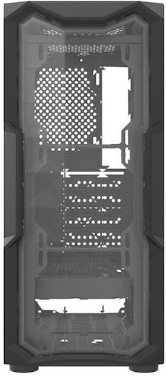 Darkflash Aquarius Gaming Midi Tower Κουτί Υπολογιστή με Πλαϊνό Παράθυρο Μαύρο