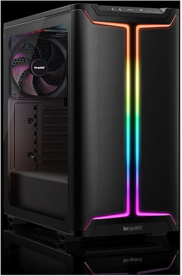 Be Quiet Pure Base 501 DX Gaming Midi Tower Κουτί Υπολογιστή με Πλαϊνό Παράθυρο και RGB Φωτισμό Μαύρο