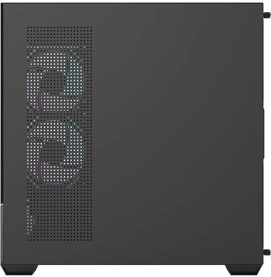 Darkflash DS900 AIR + ARGB Fans Gaming Midi Tower Κουτί Υπολογιστή με Πλαϊνό Παράθυρο Μαύρο