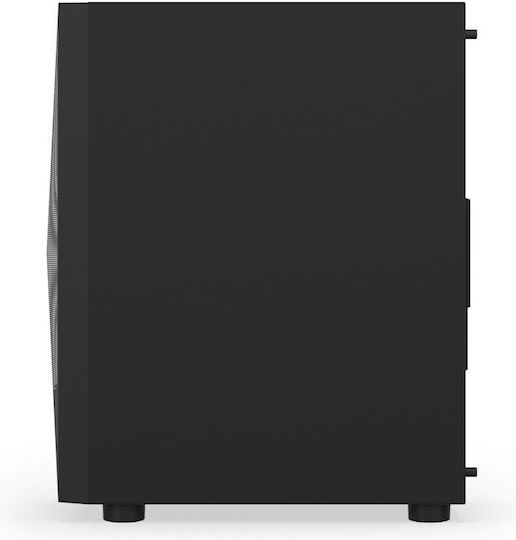 Krux Vako Gaming Midi Tower Computer Case with Side Window and RGB Lighting Black