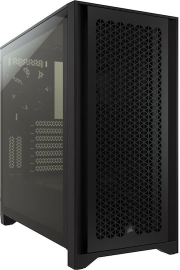 Corsair 4000D RGB Airflow Gaming Midi-Turm Computergehäuse mit Seitenfenster Schwarz